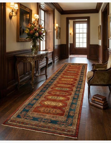 2' 8 x 13' 9 Luribaft Wool Runner Rug