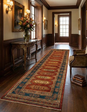 2' 8 x 13' 9 Luribaft Wool Runner Rug