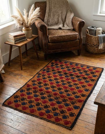 3' x 4' 8 Hand Knotted Balouch Persian Wool Rug