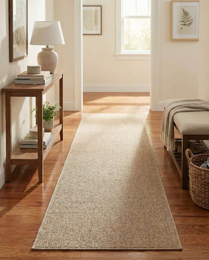 2' x 8' Easy-Clean Solid Indoor / Outdoor Runner Rug