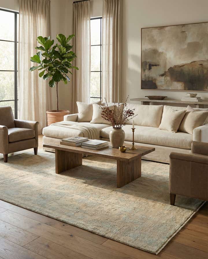 7' 9 x 10' 6 Hand Knotted Darya Wool Rug