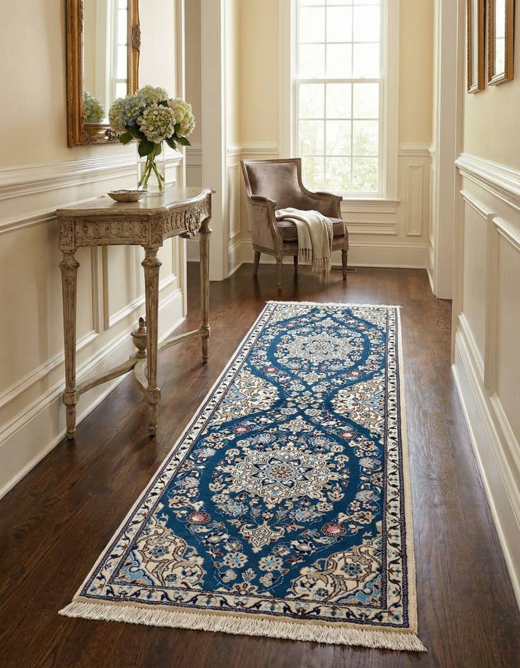 Detail image of 1' 8 x 4' 10  Hand Knotted Nain Rug