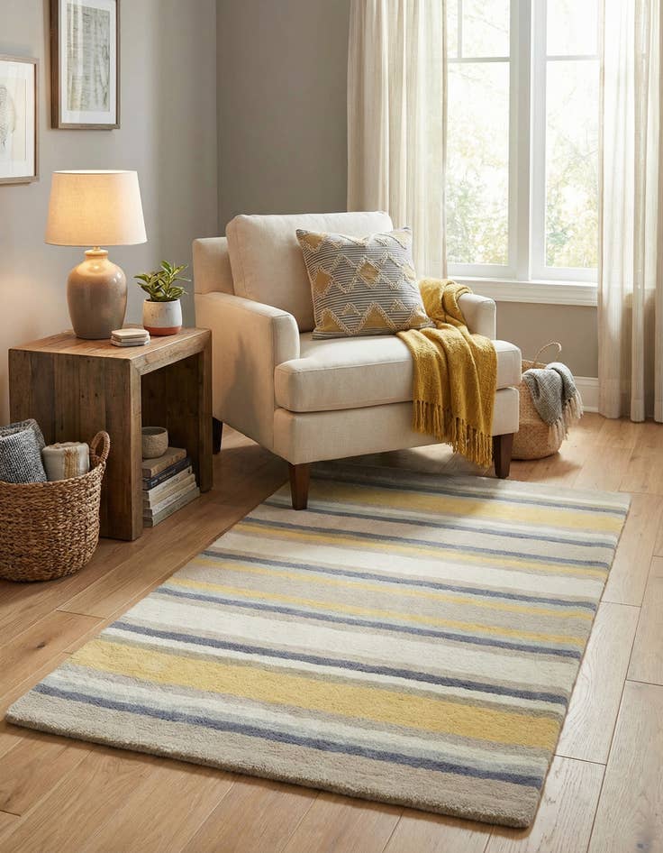 Detail image of 2' 8 x 4' 10 Luna Wool Rug