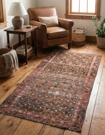 2' 8 x 5' 8 Hand Knotted Ultra Vintage Persian Wool Runner Rug