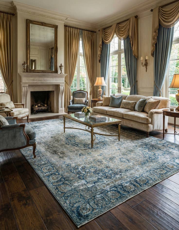 Detail image of 8' 6 x 12' 5 Vintage Royal Rug