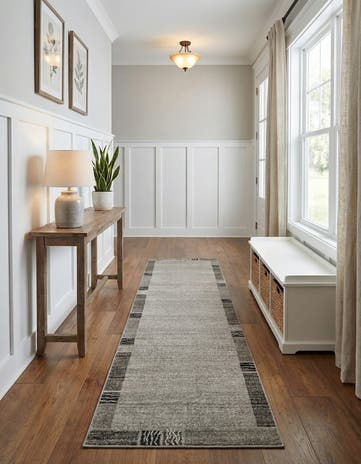 Light Gray Angelica Runner Rug