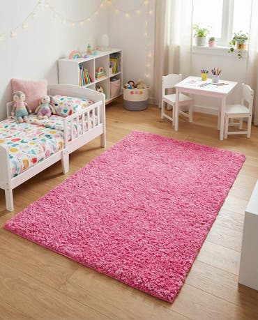  3' x 5' 3 Solid Shag Rug