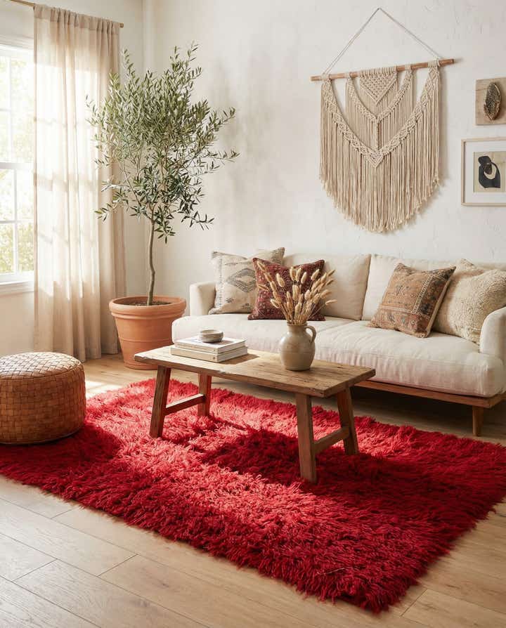 3' 10 x 5' 10 Hand Knotted Moroccan Wool Rug