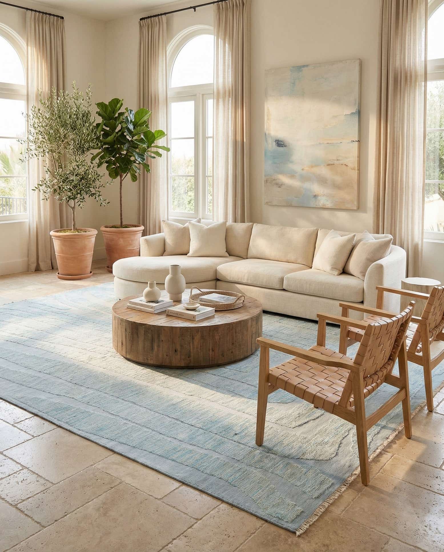 9' 3 x 14' 10 Hand Knotted Moroccan Wool Rug
