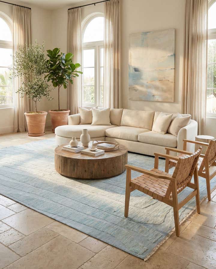 9' 3 x 14' 10 Hand Knotted Moroccan Wool Rug