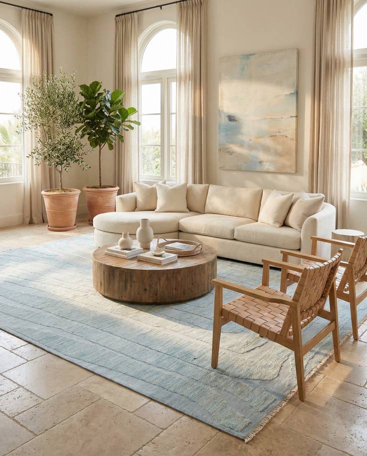 Detail image of 9' 3 x 14' 10 Hand Knotted Moroccan Wool Rug