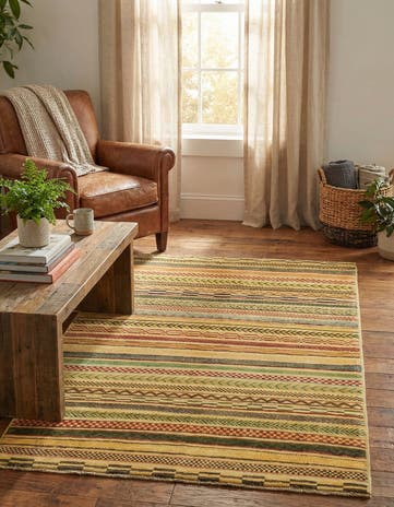 3' 7 x 5' Hand Knotted Modern Ziegler Rug