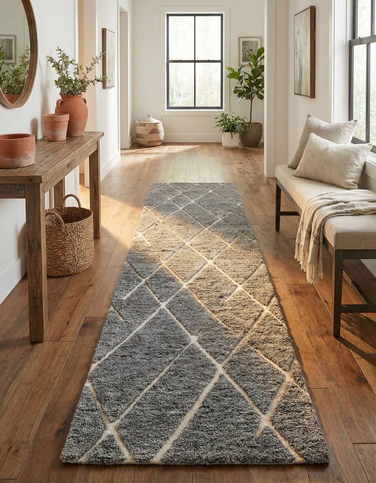 Detail image of  2' 7 x 12' Atlas Moroccan Wool Runner Rug