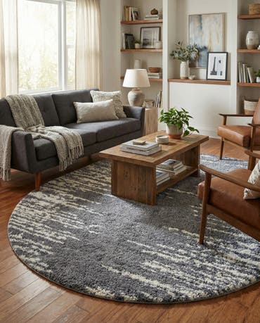  7' 10 x 10' Serenity Shag Oval Rug