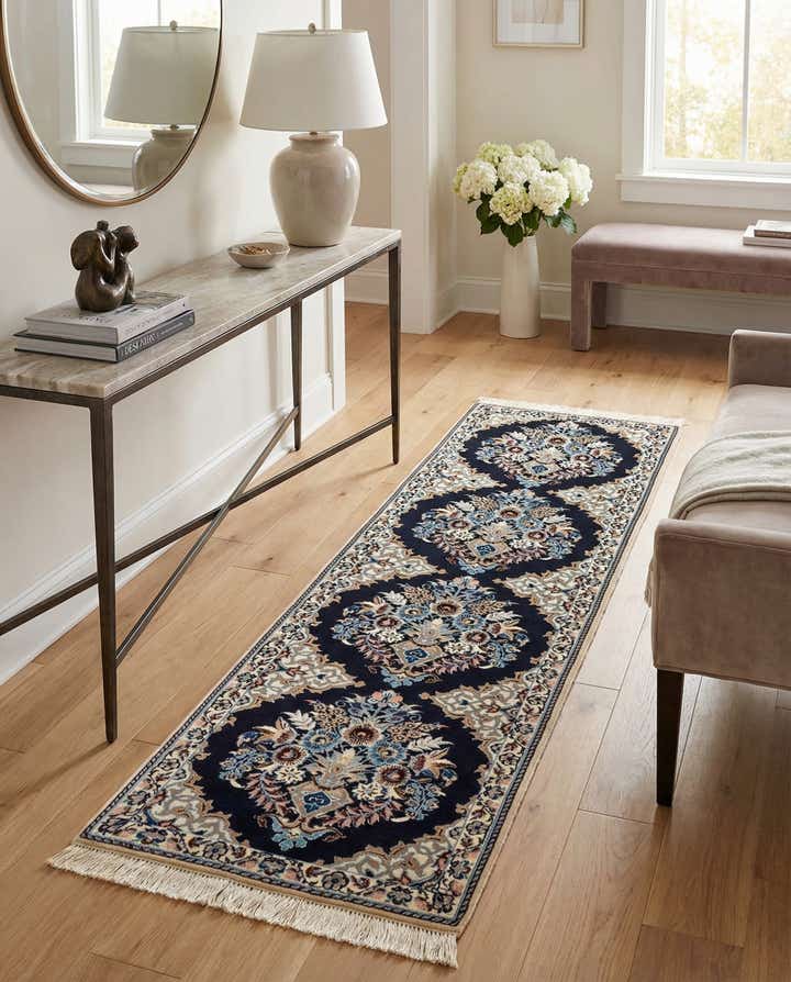 1' 7 x 6' 2 Hand Knotted Nain Rug