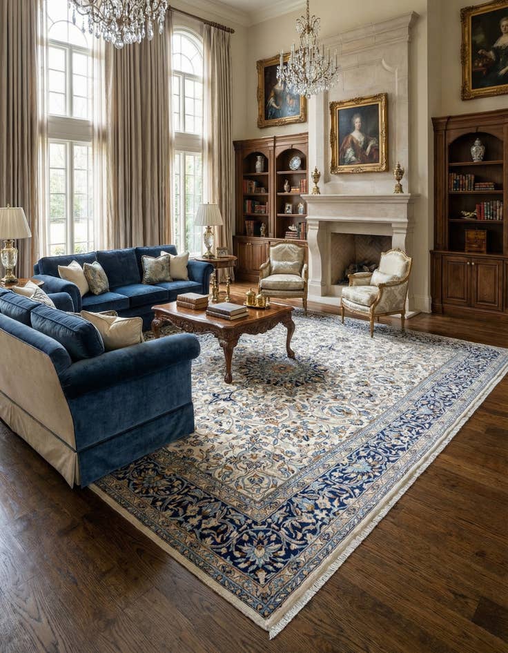 Detail image of 9' 1 x 13' 5 Kerman Rug