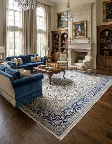 9' 1 x 13' 5 Kerman Rug