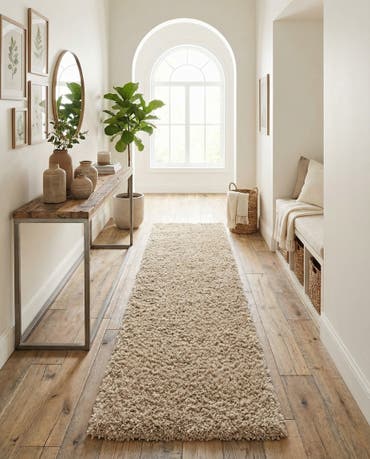  2' 7 x 16' 5 Zermatt Shag Runner Rug