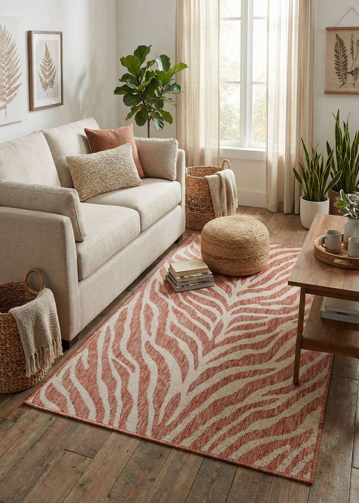 3' x 5' 3 Easy-Clean Safari Indoor / Outdoor Rug