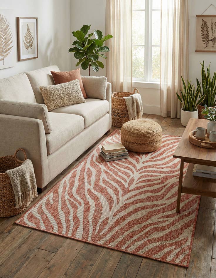 Detail image of 3' x 5' 3  Washable Safari Indoor / Outdoor Rug