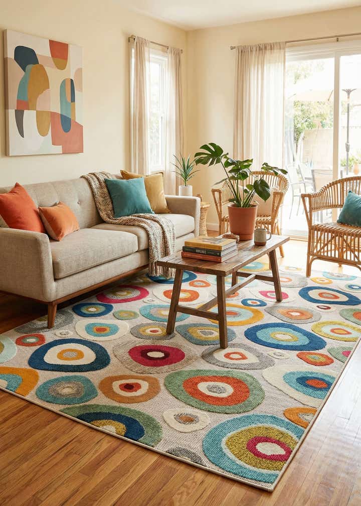 6' x 9' Easy-Clean Casablanca Indoor / Outdoor Rug