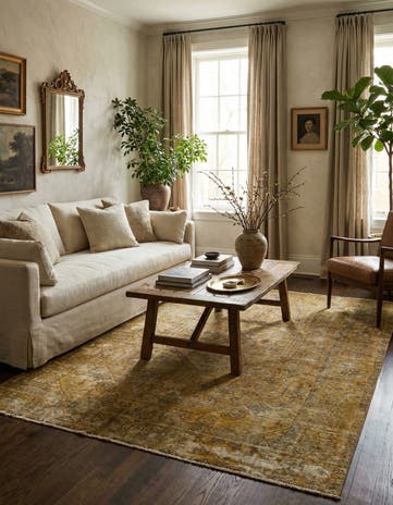 6' 3 x 8' 2 Hand Knotted Ultra Vintage Persian Wool Rug