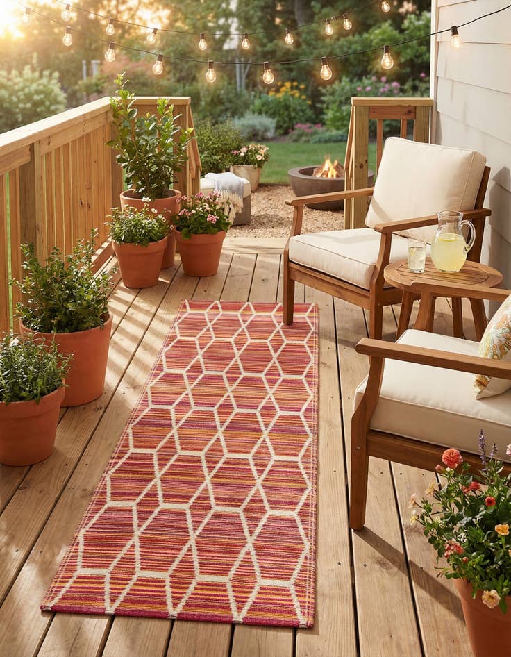 Detail image of 2' x 6' Easy-Clean Vista Breeze Indoor / Outdoor Runner Rug