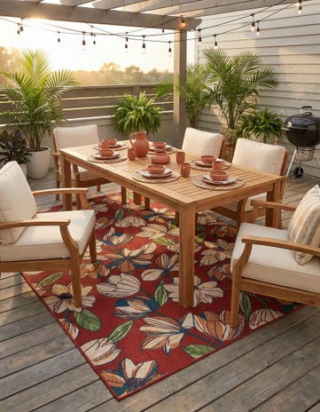 9' x 12' Easy-Clean Baja Indoor / Outdoor Rug