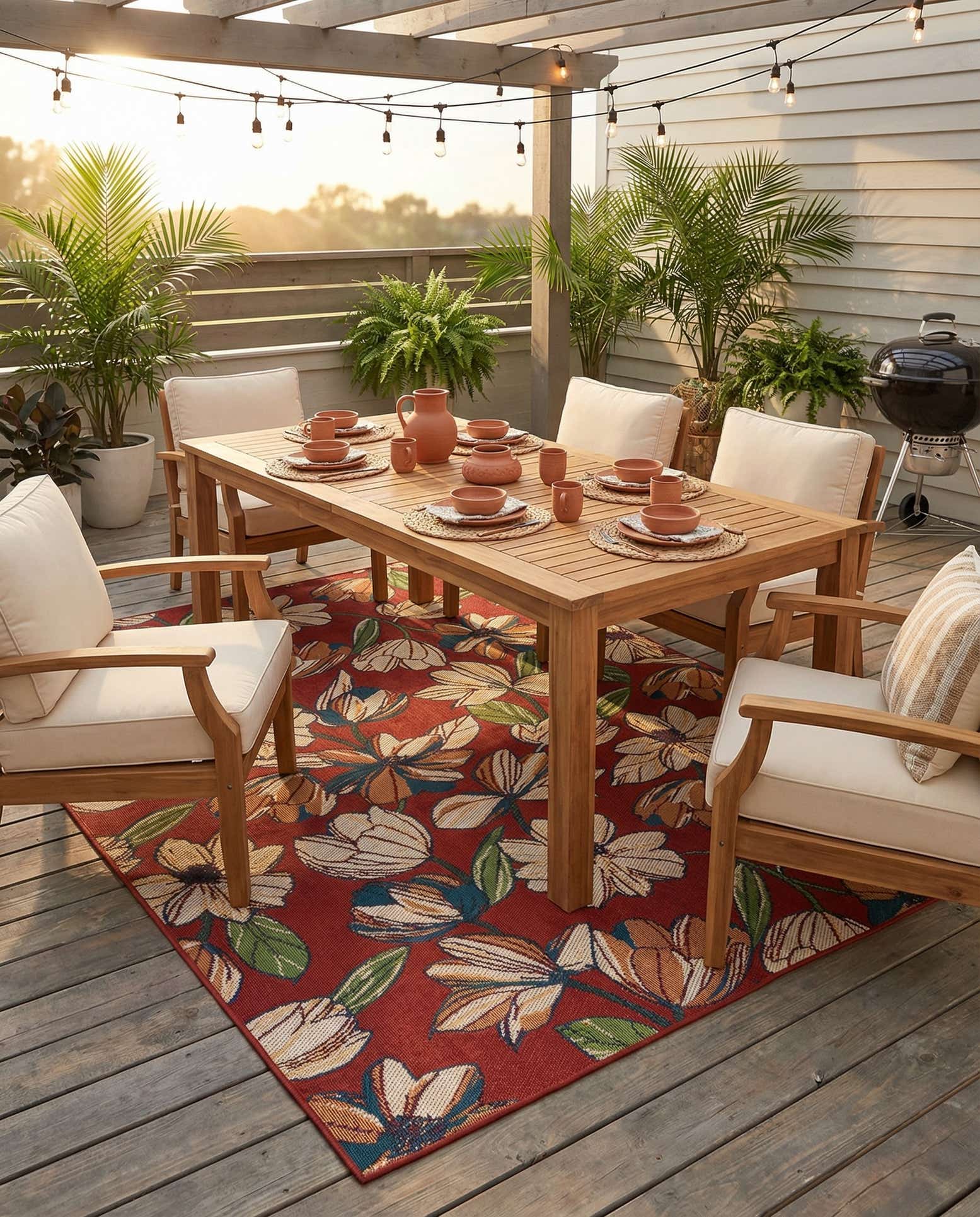 9' x 12' Easy-Clean Baja Indoor / Outdoor Rug