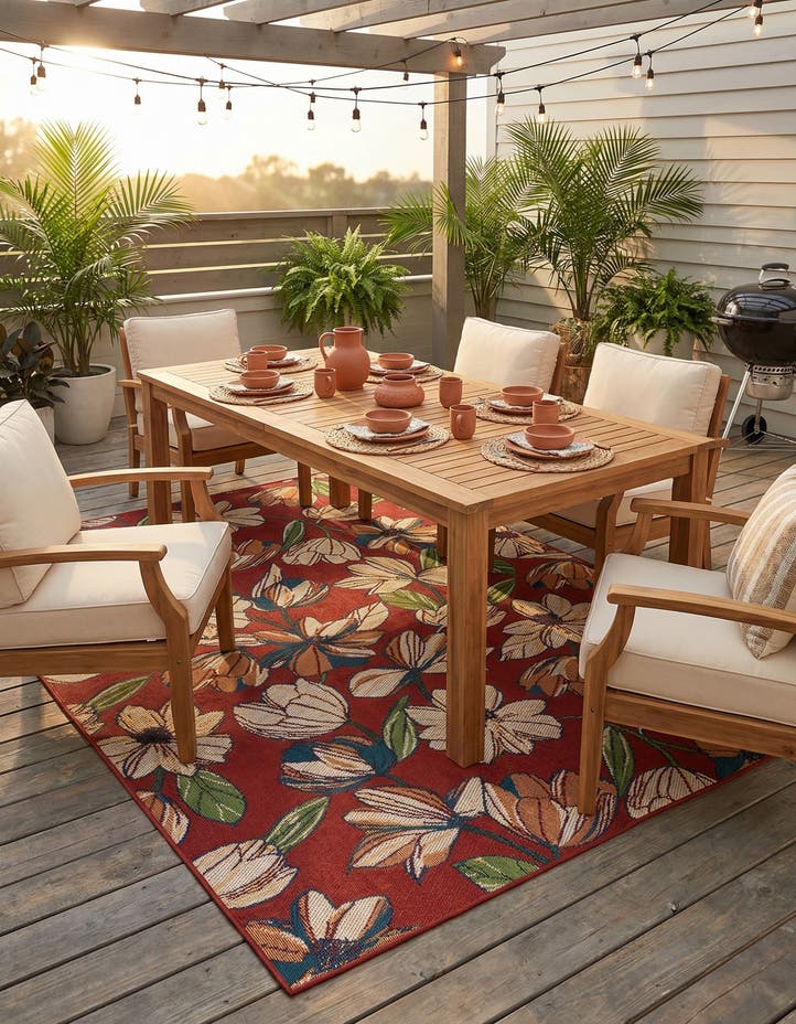 9' x 12' Easy-Clean Baja Indoor / Outdoor Rug