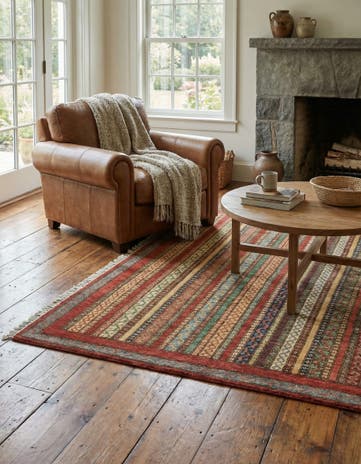 4' 9 x 6' 4 Hand Knotted Ariana Ziegler Rug