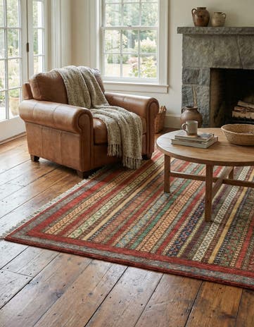 4' 9 x 6' 4 Hand Knotted Ariana Ziegler Rug
