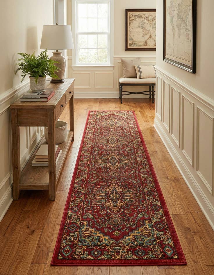 Detail image of 2' 7 x 13' Serapi Runner Rug