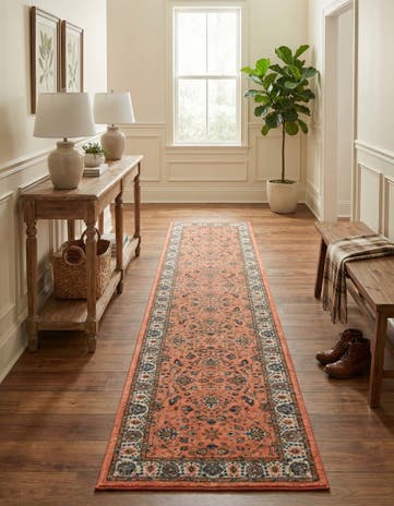 Salmon Medina Runner Rug
