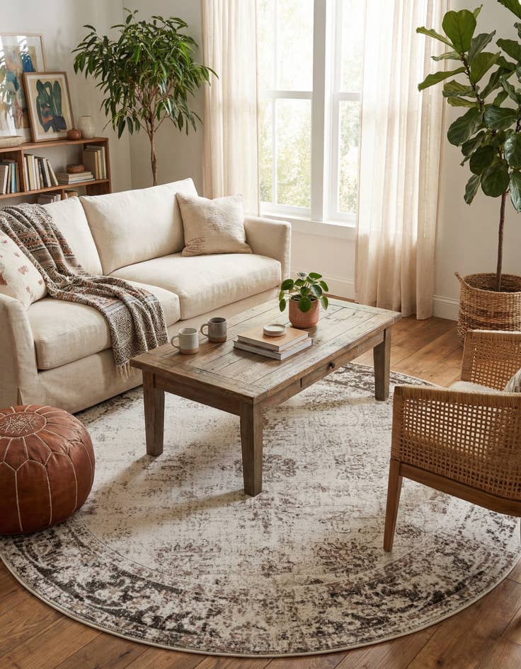 Detail image of 10' x 10' Monaco Round Rug