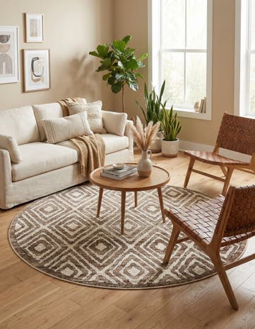 5' 3 x 5' 3 Hermitage Round Rug