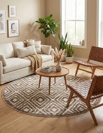 5' 3 x 5' 3 Hermitage Round Rug