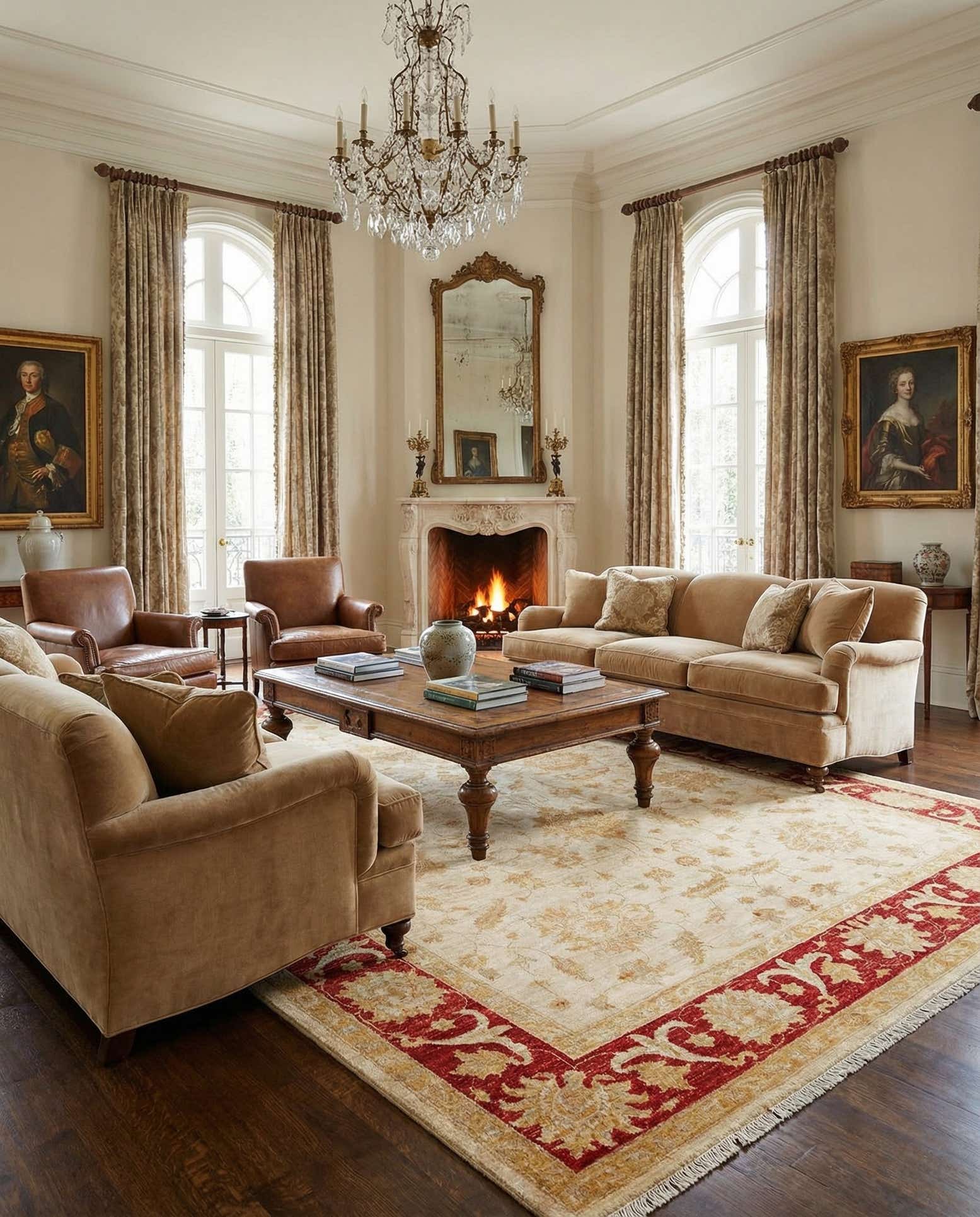 6' 8 x 10' Ziegler Wool Rug