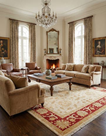 6' 8 x 10' Ziegler Wool Rug