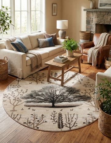 7' 10 x 7' 10 Laguna Round Rug