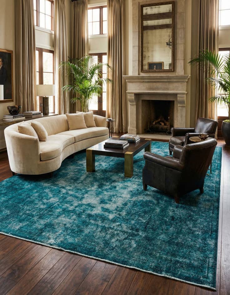 Detail image of 9' 10 x 13' Vintage Royal Wool Rug