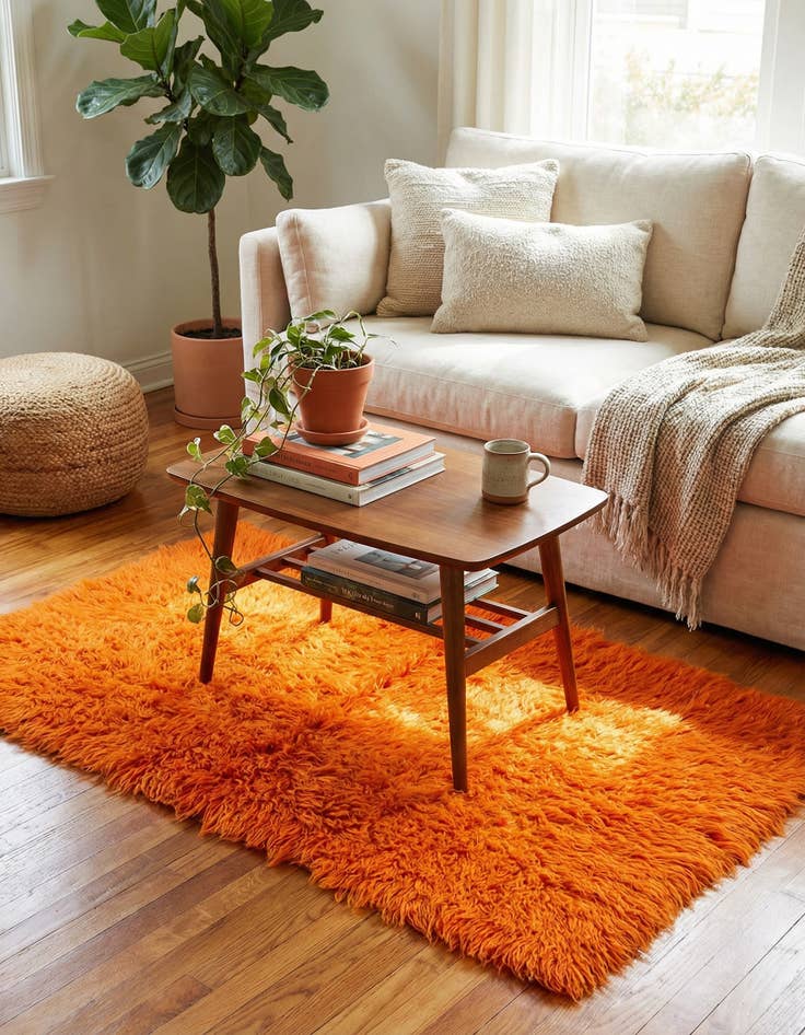 Detail image of 2' 4 x 4' 5  Hand Knotted Moroccan Wool Runner Rug