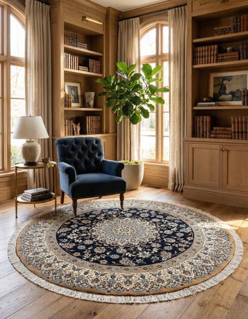 6' 8 x 6' 8 Nain Round Rug