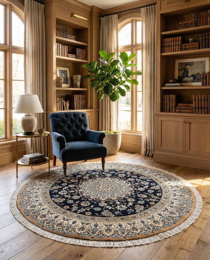 6' 8 x 6' 8 Nain Round Rug