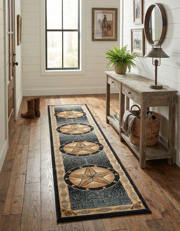 Blue Pioneer Runner Rug