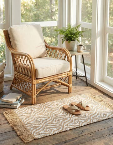 2' 1 x 3' 2 Handmade Braided Jute Rug