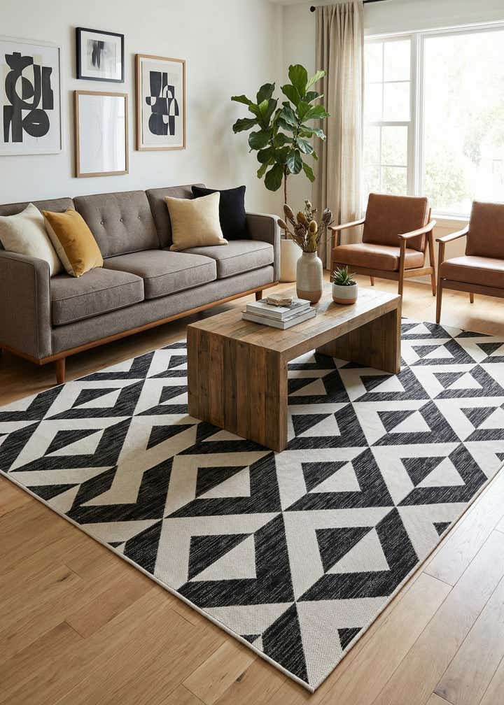 6' x 9' Easy-Clean Jill Zarin Napa Indoor / Outdoor Rug