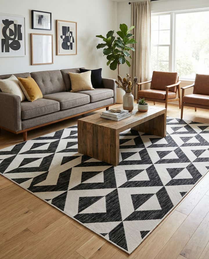 6' x 9' Easy-Clean Jill Zarin Napa Indoor / Outdoor Rug