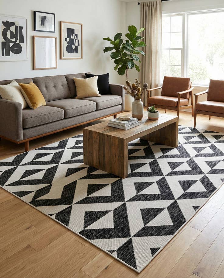 Detail image of 6' x 9' Easy-Clean Jill Zarin Napa Indoor / Outdoor Rug