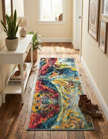 2' x 4' Washable Haerfest Runner Rug